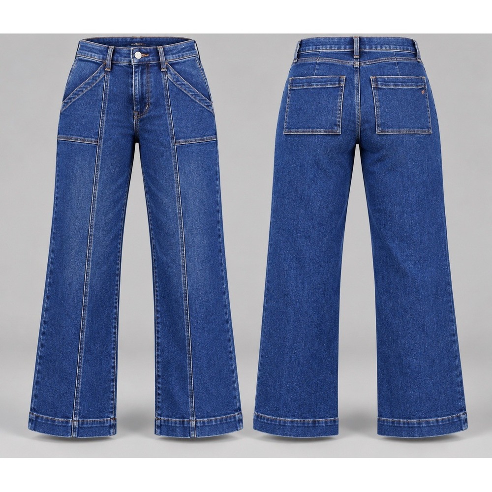 Madewell Kick Out Jeans 28x26 Mid Rise  Coastal Cowgirl Demi Bootcut 90s Classic